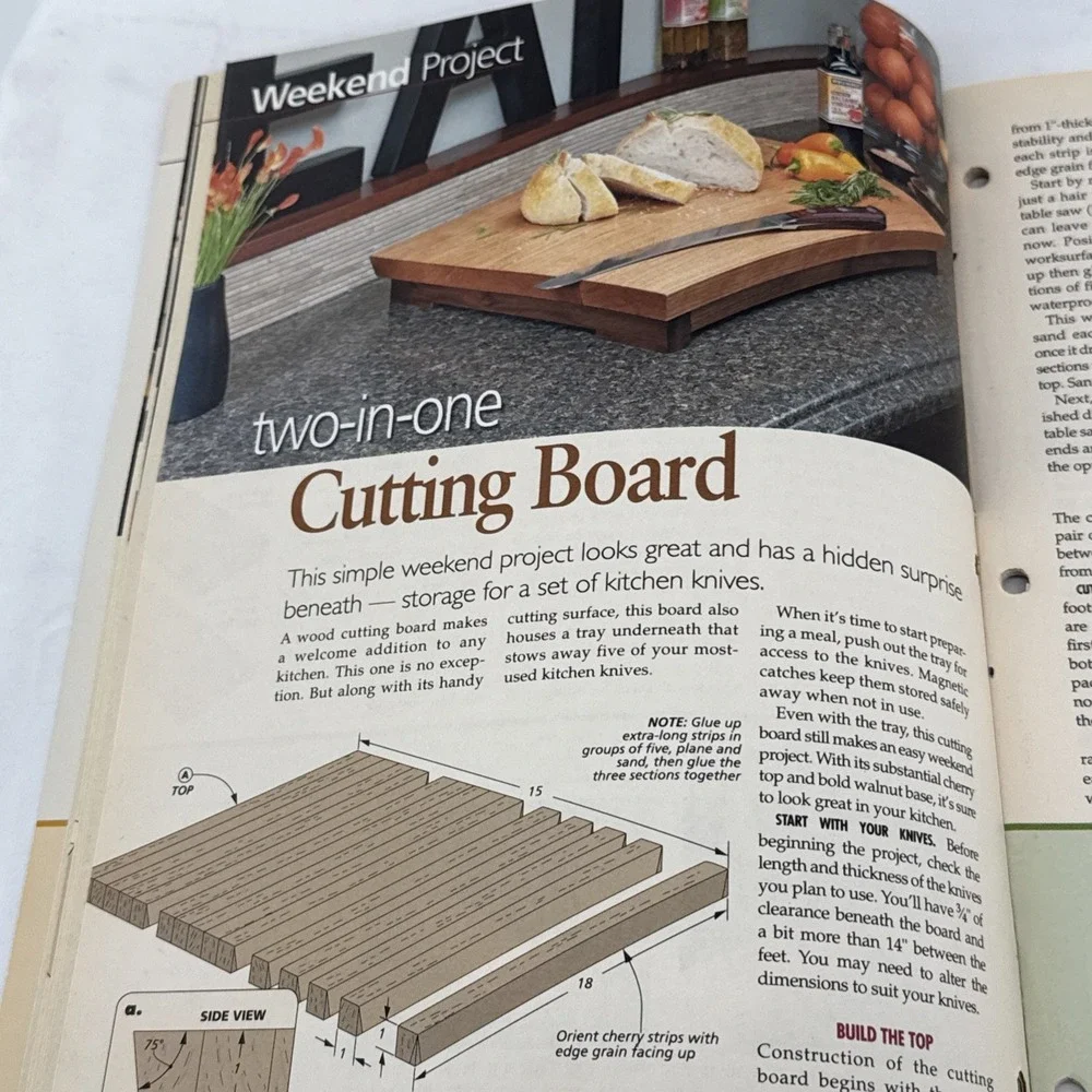 WOODSMITH Vol. 34 Issue 200 - HEIRLOOM WORKBENCH, CUTTING BOARD, CUTTING BOARD